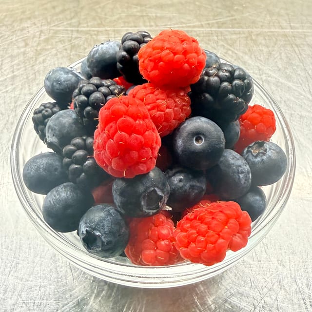 Bowl of Seasonal Fresh Berries.