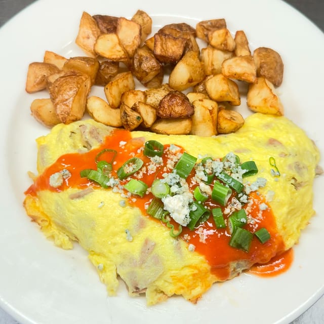 Spicy Buffalo Omelette.