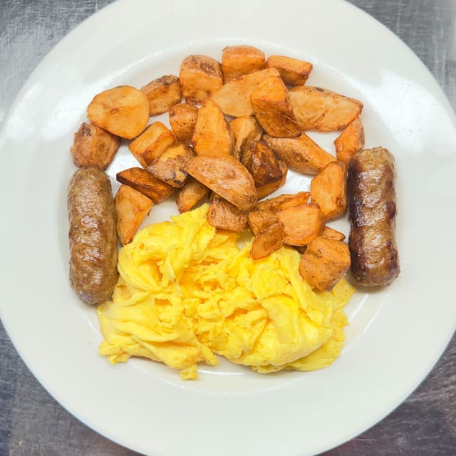 Maple Sausage Links & Eggs.