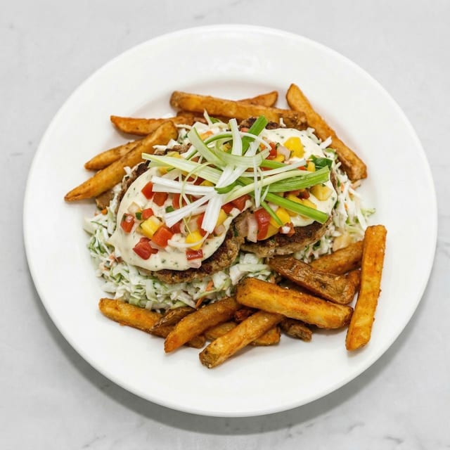 House Crab Cakes & Chips.
