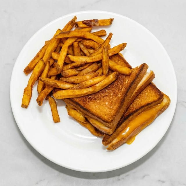 Kids Grilled Tillamook Cheddar Cheese Sandwich.