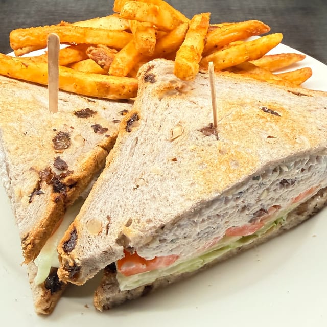 Walnut Turkey Salad Sandwich.